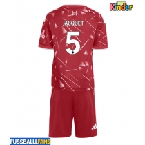 Liverpool Jeremy Jacquet #5 Heimtrikotsatz Kinder 2026-27 Kurzarm (+ Kurze Hosen)